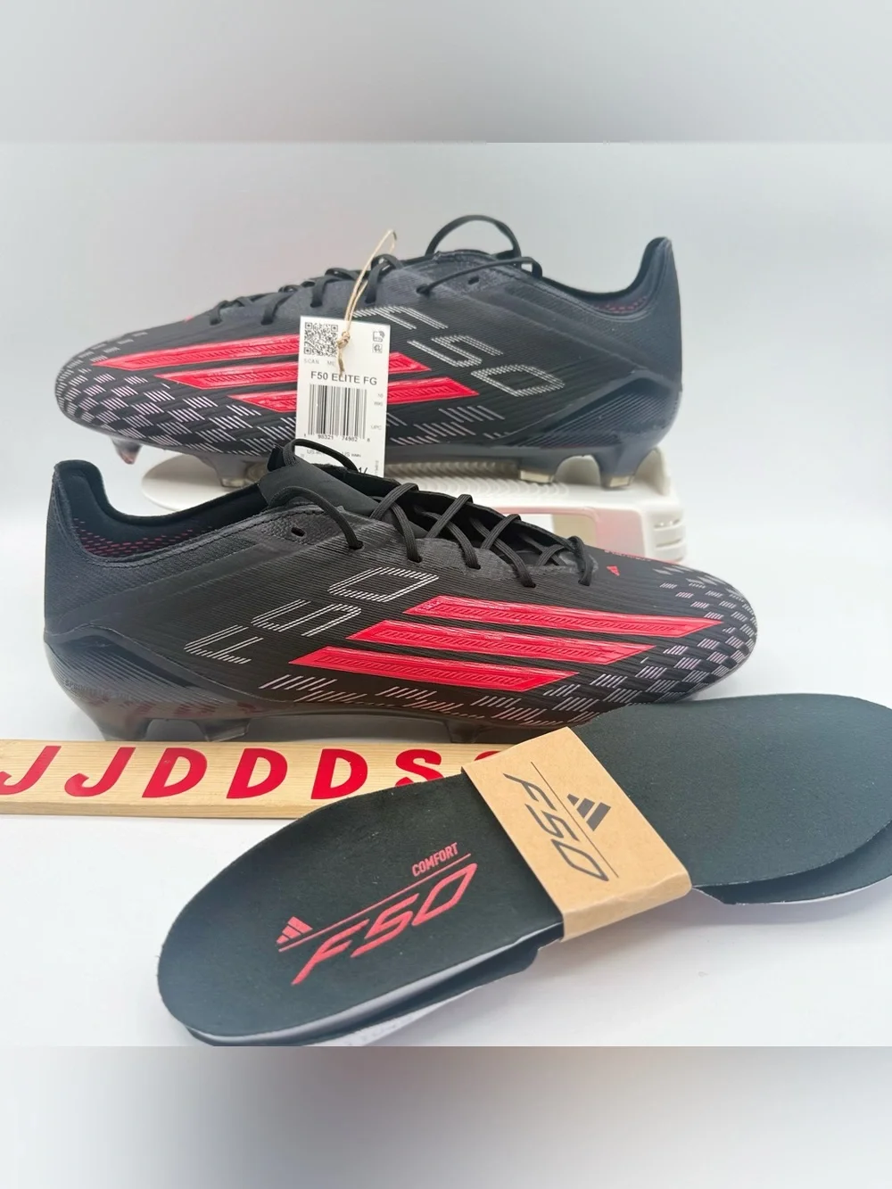 Adidas F50 Elite FG Immortal DNA Pack Soccer Black Red JS4157 Men's Sz 10.5 NWT